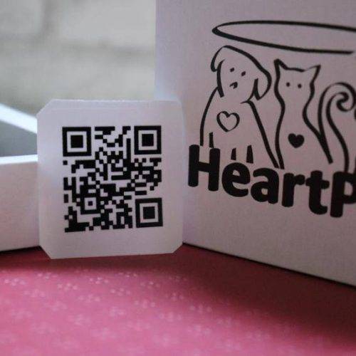 HeartPet nalepnica QR code