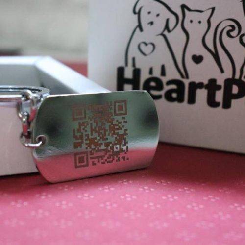 HeartPet privezak QR code