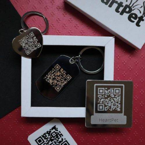 HeartPet privezak QR code